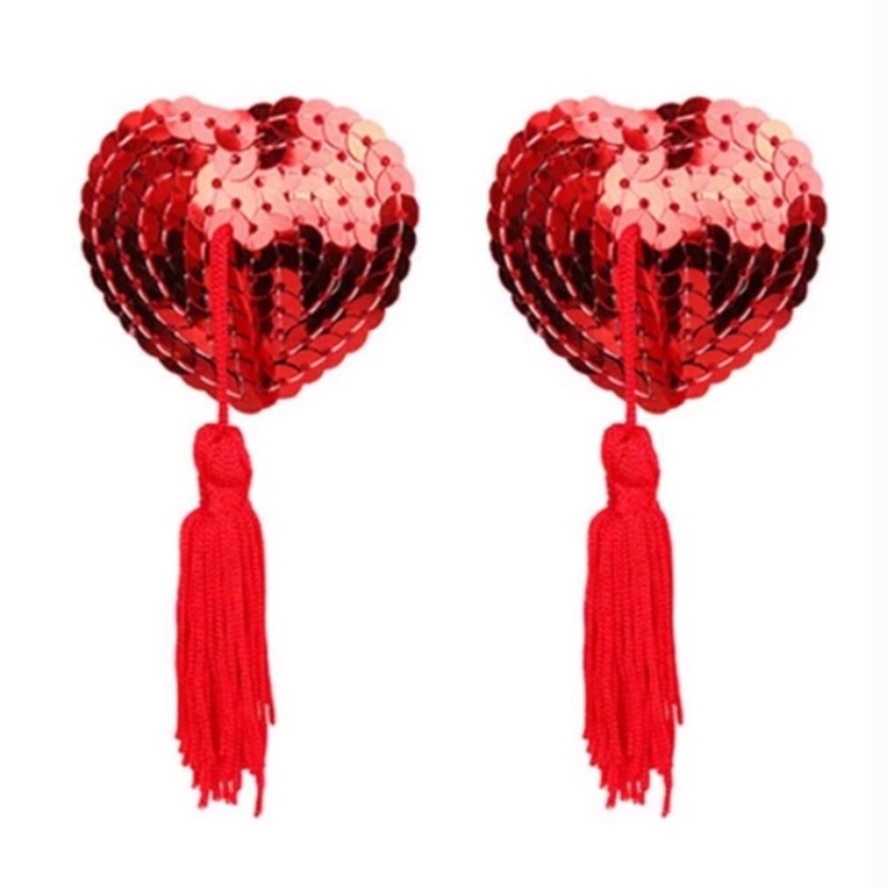 ❤️ Red Heart Nipple Covers